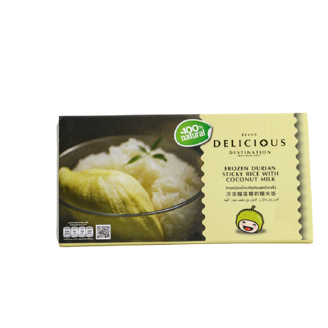 DELICIOUS Durian Sticky Rice with Coconut Milk 180g (Case 12)