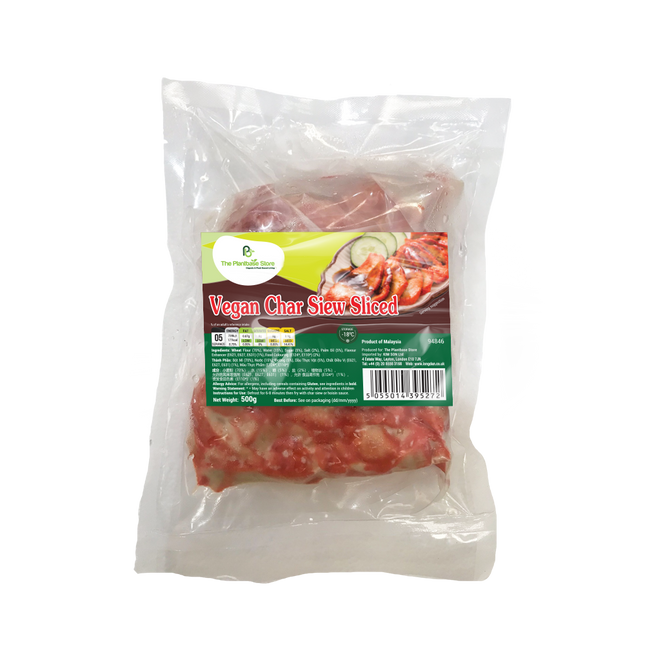 The Plantbase Store Vegan Char Siew Sliced 500G (Frozen) (Case 10)