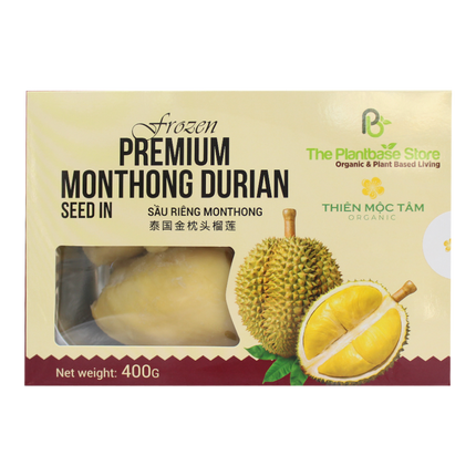 THE PLANTBASE STORE Frozen Premium Monthong Durian Seed In 400G (Frozen) (Case 12)