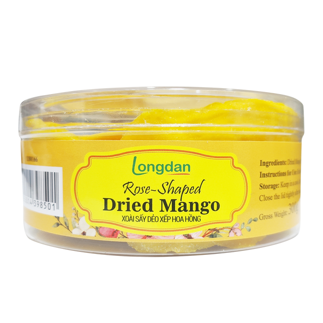 Longdan Rose - Shaped Dried Mango - Longdan Official Online Store