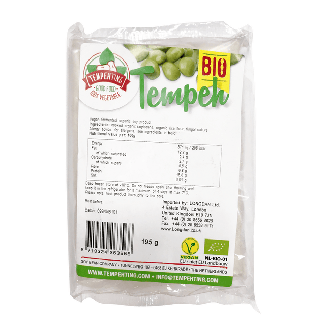Tempeh Organic Fermented Soybean 195g (Frozen) - Longdan Official Online Store