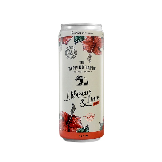 TAPPING TAPIR Natural Fruit Sodas - Hibiscus & Lime 325ml - Longdan Official