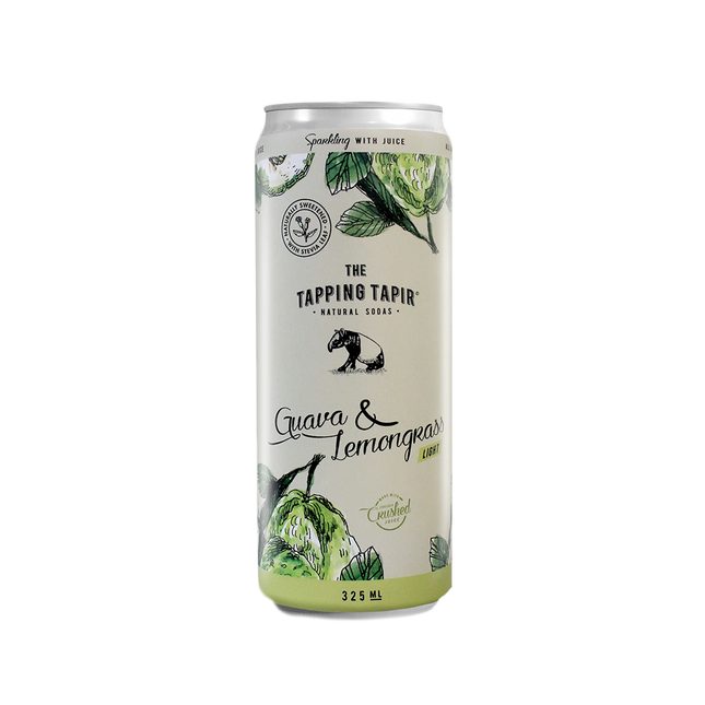 TAPPING TAPIR Natural Fruit Sodas - Guava & Lemongrass 325ml - Longdan Official
