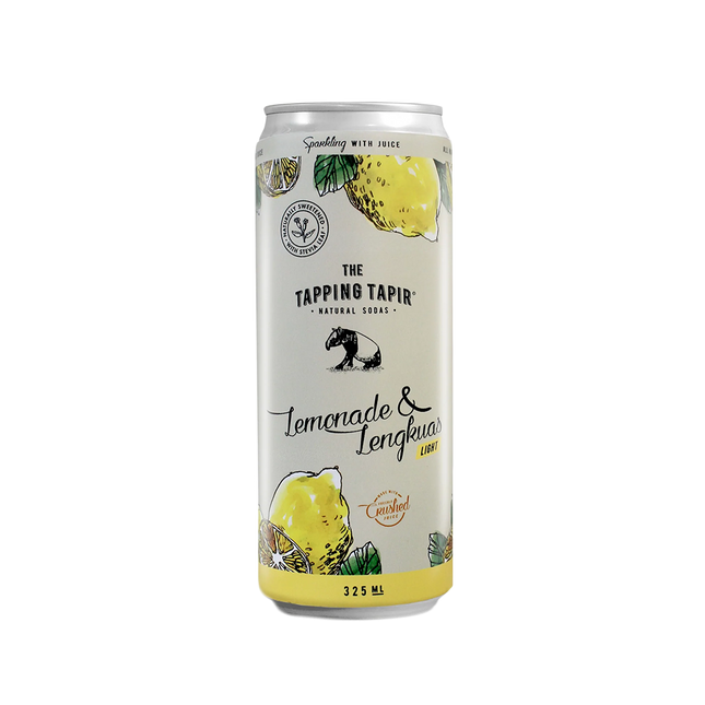 TAPPING TAPIR Natural Fruit Sodas - Lemonade & Lengkuas 325ml - Longdan Official