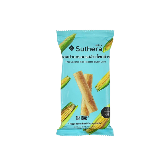 SUTHERA Coconut Roll Roasted Sweet Corn 30g (Case 72)