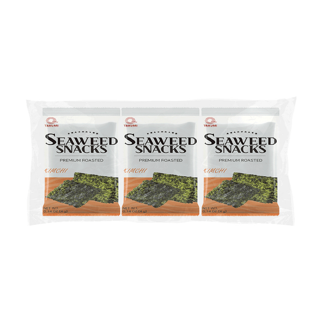 TAKUMI Seaweed Snack Kimchi (3pcs) 12g (Case 72)