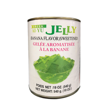 Wu Chung Green Ai-Yu Jelly Sweetened Banana Flavor 540g (Case 24)