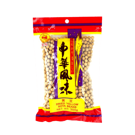 DRAGON & PHOENIX Dried Yellow Soy Bean 300g (Case 24)