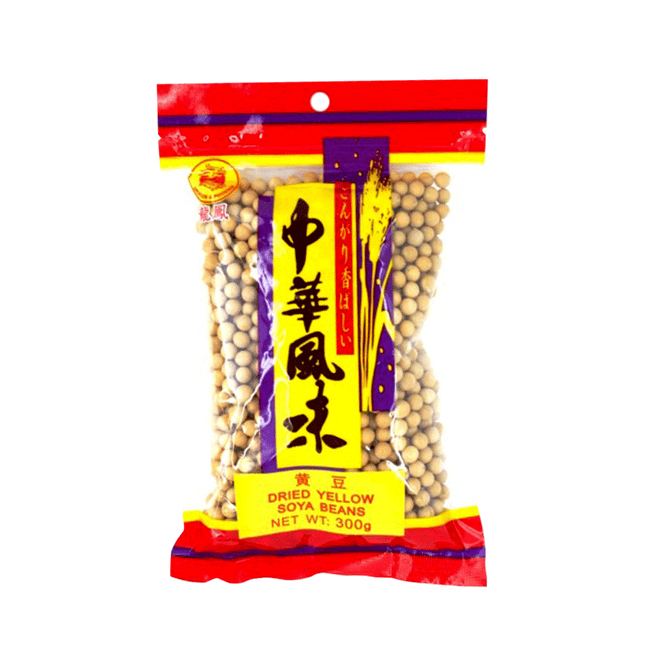 DRAGON & PHOENIX Dried Yellow Soy Bean 300g (Case 24)