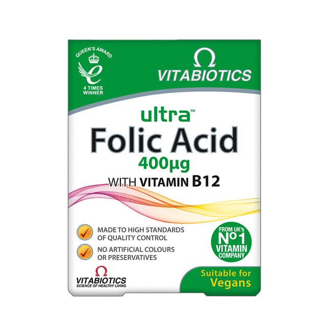 VITABIOTICS Ultra Folic Acid 60 Tablets (Case 4)