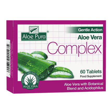 ALOE PURA Gentle Action Aloe Vera Complex 60 Capsules (Case 6)