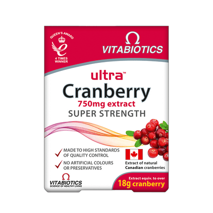 VITABIOTICS Ultra Cranberry 30 Tablets (Case 4)