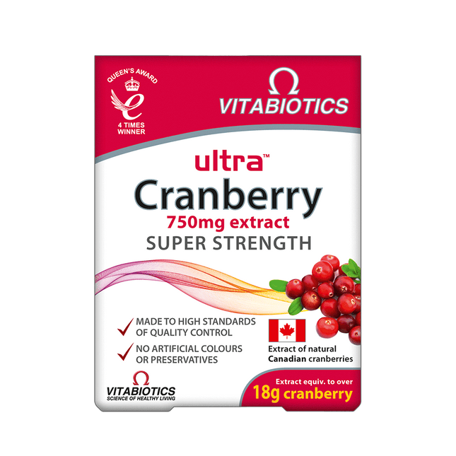 VITABIOTICS Ultra Cranberry 30 Tablets (Case 4)