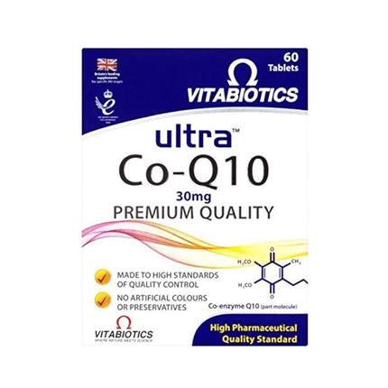 VITABIOTICS Ultra Co Enzyme Q10 50mg 60 Tablets (Case 4)