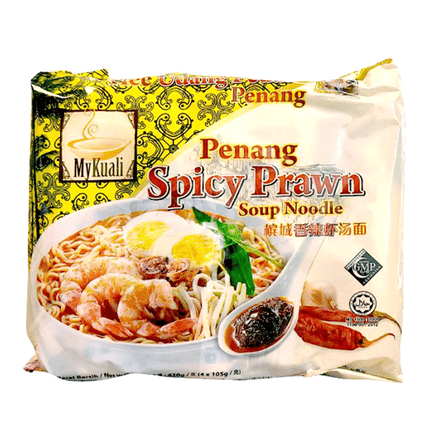 MYKUALI Penang Spicy Prawn Soup Noodle 105g (Case 48)