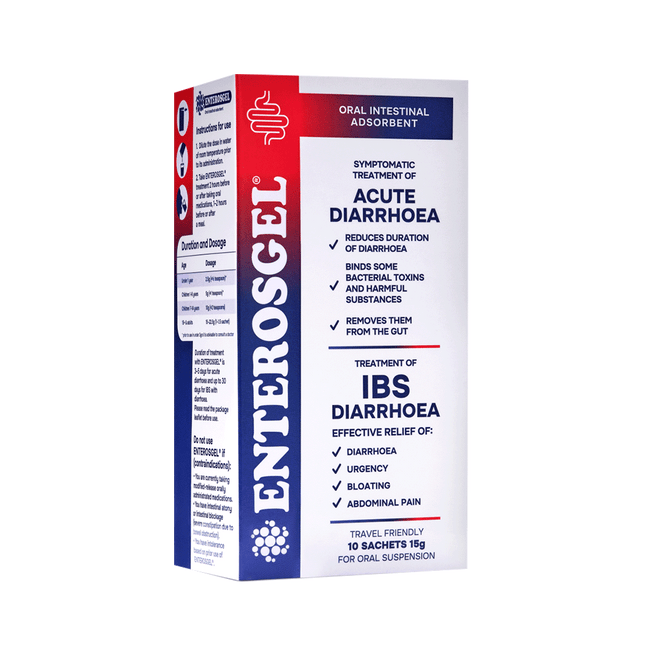 ENTEROSGEL Adult 15G x 10 Sachets (Case 20)