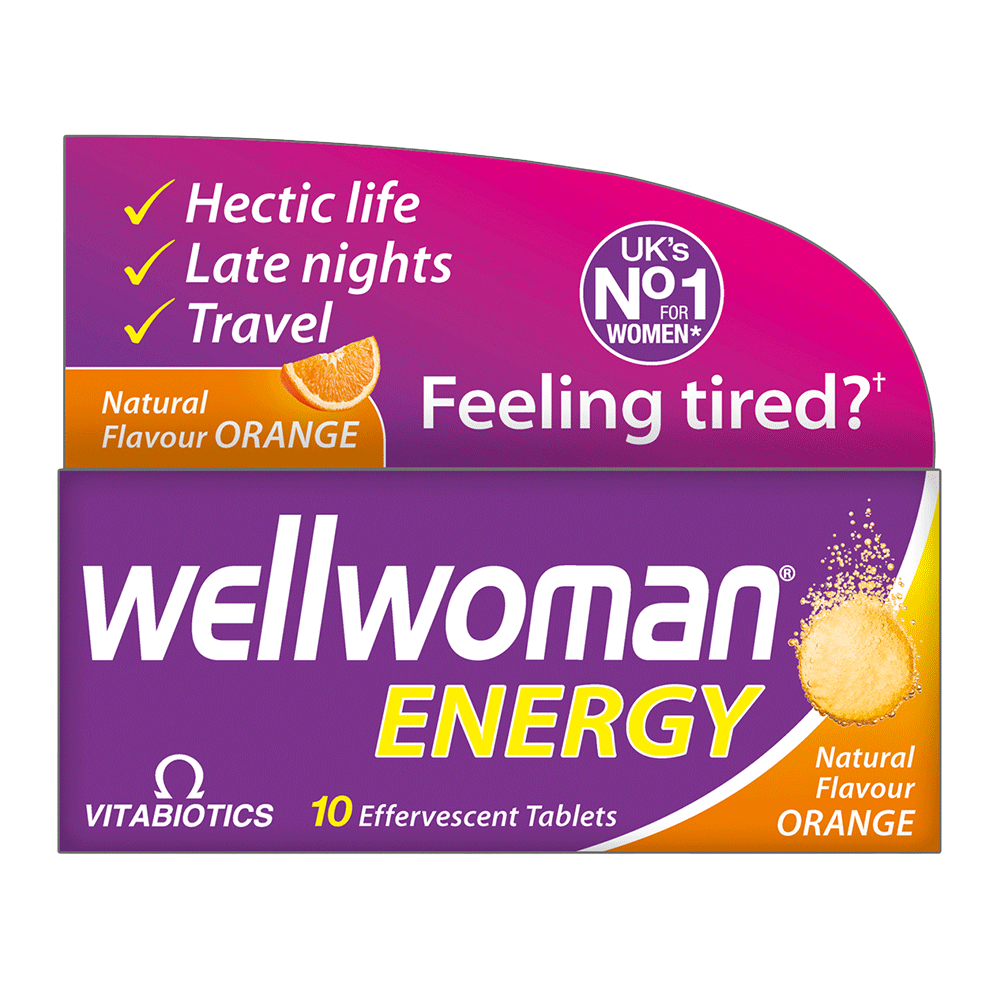 VITABIOTICS Wellwoman Energy Orange 10 Effervescent Tablets (Case 6)