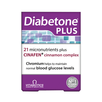 VITABIOTICS Diabetone Plus with Cinafen 84 Tablets (Case 4)