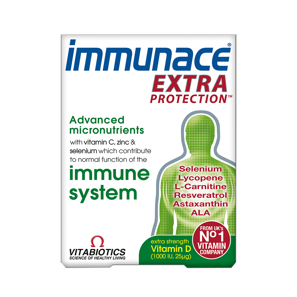 VITABIOTICS Immunace Extra Protection 30 Tablets (Case 4)