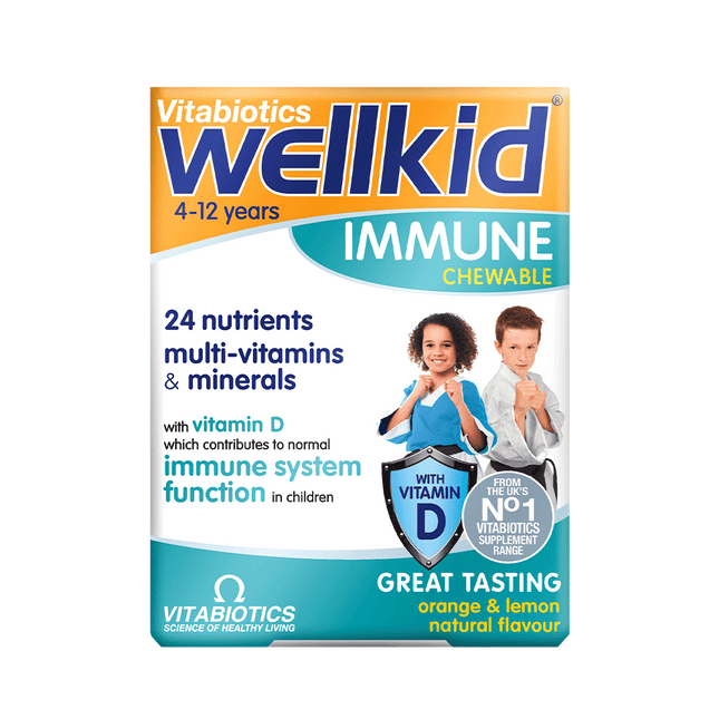 VITABIOTICS Wellkid Immune Chewable 30 Tablets (Case 4)