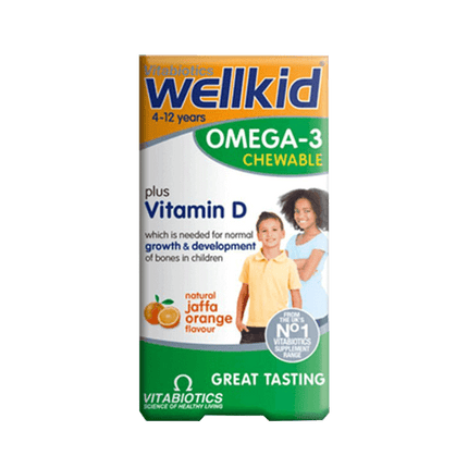 VITABIOTICS Wellkid Omega-3 Chewable Orange 60 Capsules (Case 4)