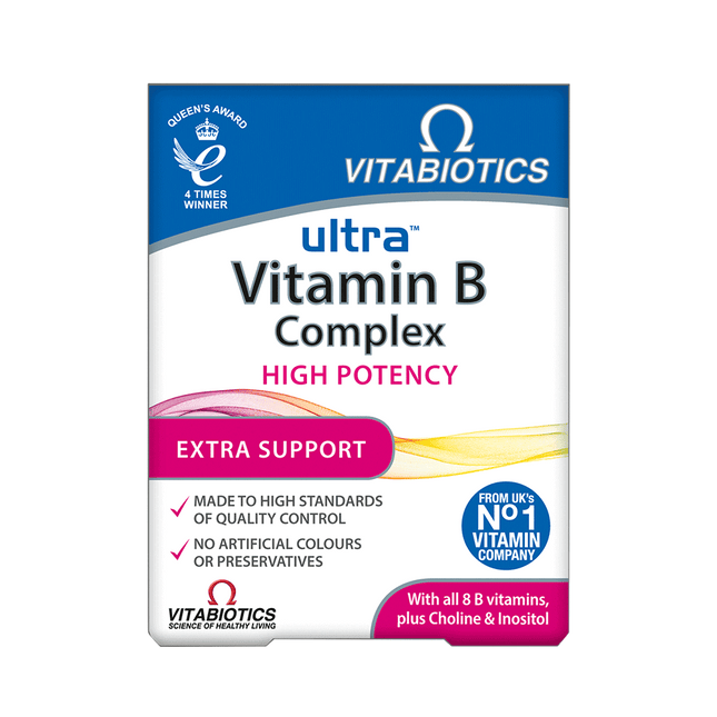 VITABIOTICS Ultra B Complex High Potency 60 Tablets (Case 4)