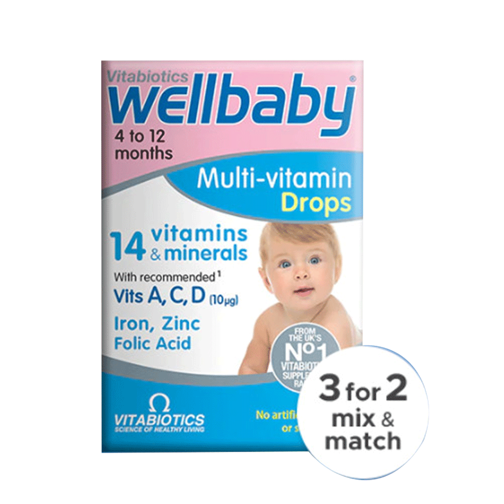 VITABIOTICS Wellbaby Multivitamin Drops 30ML (Case 4)