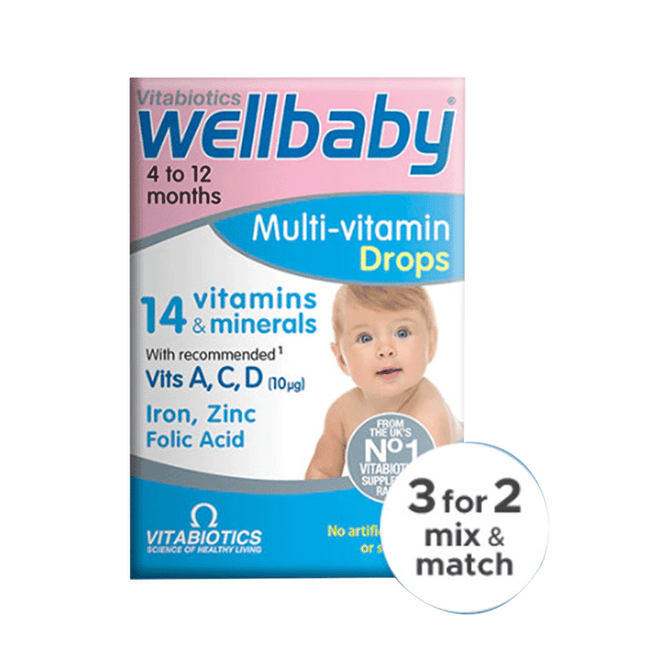 VITABIOTICS Wellbaby Multivitamin Drops 30ML (Case 4)