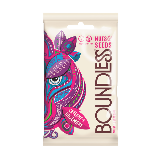 Boundless Nuts & Seeds: Cayenne & Rosemary 30g - Longdan Official Online Store