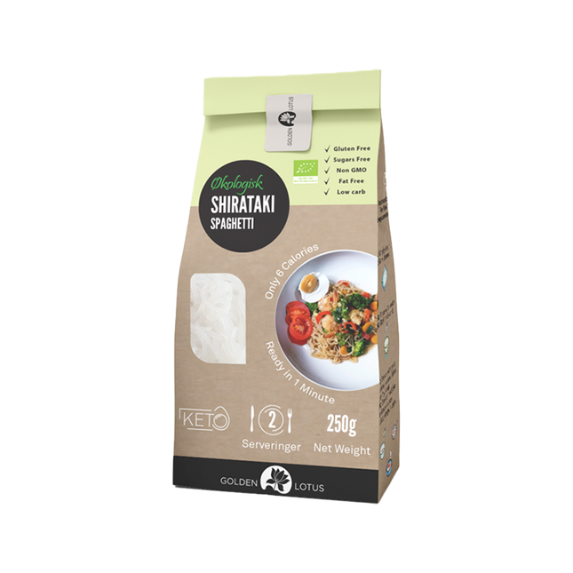Golden Lotus Organic Konjac Shirataki Spaghetti 250g - Longdan Official