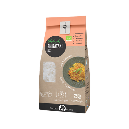 Golden Lotus Organic Konjac Shirataki Rice Shape 250g - Longdan Official