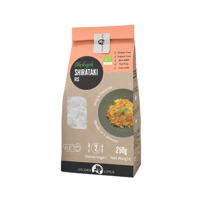 Golden Lotus Organic Konjac Shirataki Rice Shape 250g - Longdan Official