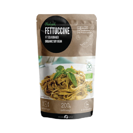Golden Lotus Organic Soybean Fettuccine 200g - Longdan Official