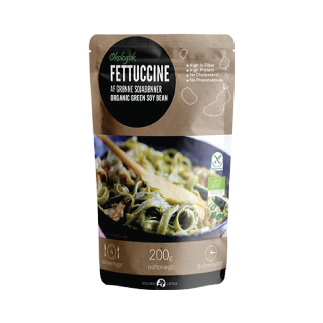 Golden Lotus Organic Green Soybean Fettuccine 200g - Longdan Official