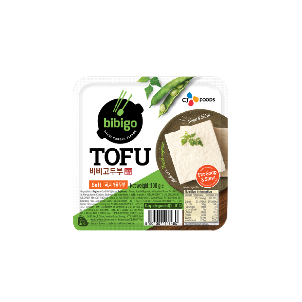 CJ BIBIGO Soft Tofu For Soup 300g (Case 12)
