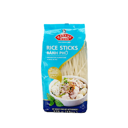 MADAME WONG Rice Sticks 3 Mm 375g (Case 30)