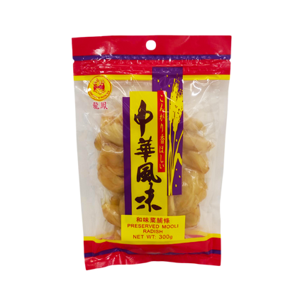 DRAGON & PHOENIX Preserved Mooli Radish 300g (Case 24)