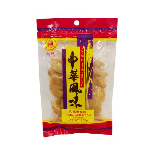 DRAGON & PHOENIX Preserved Mooli Radish 300g (Case 24)