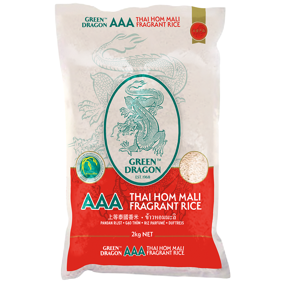 GREEN DRAGON Thai Fragrant Rice 2kg - Longdan Official