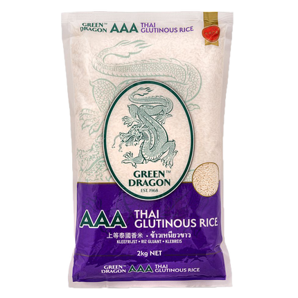 GREEN DRAGON Glutinous Rice 2kg - Longdan Official