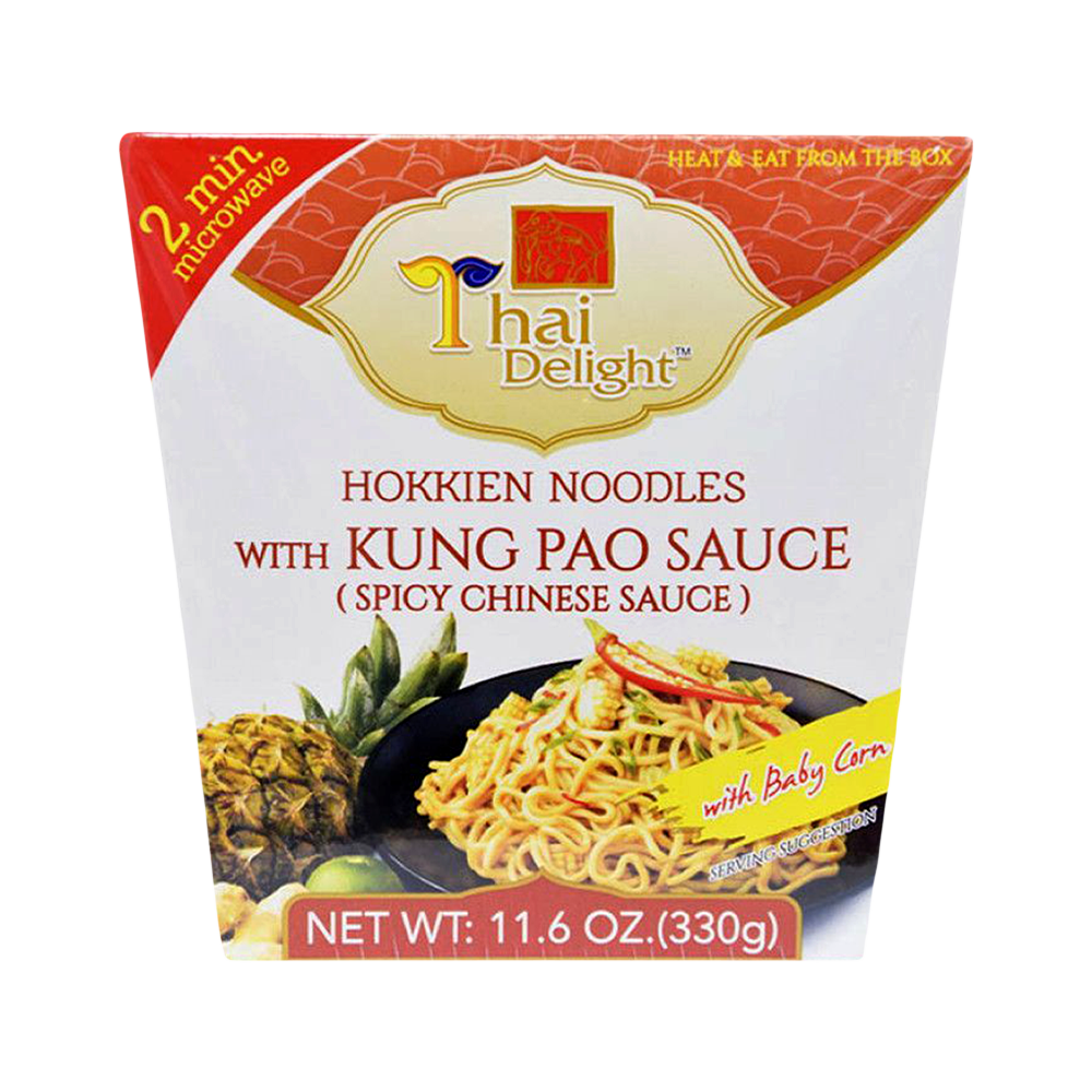 THAI DELIGHT Hokkien Noodles With Kung Pao Sauce 330g - Longdan Official