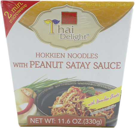 THAI DELIGHT Hokkien Noodles With Peanut Satay Sauce 330g (Case 12)