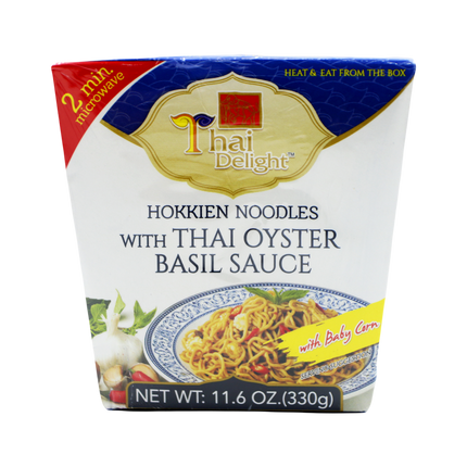 THAI DELIGHT Hokkien Noodles With Thai Oyster Basil Sauce 330g (Case 12)