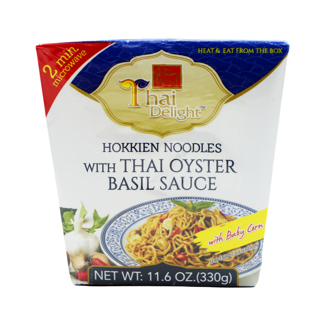 THAI DELIGHT Hokkien Noodles With Thai Oyster Basil Sauce 330g (Case 12)