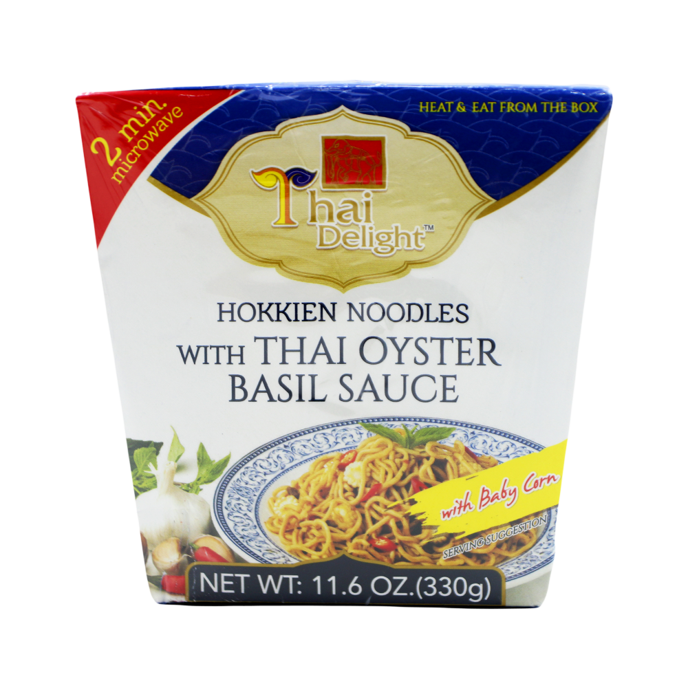 THAI DELIGHT Hokkien Noodles With Thai Oyster Basil Sauce 330g (Case 12)