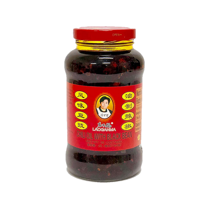 LAO GAN MA Preserved Black Beans in Chilli Oil 740g (Case 12)
