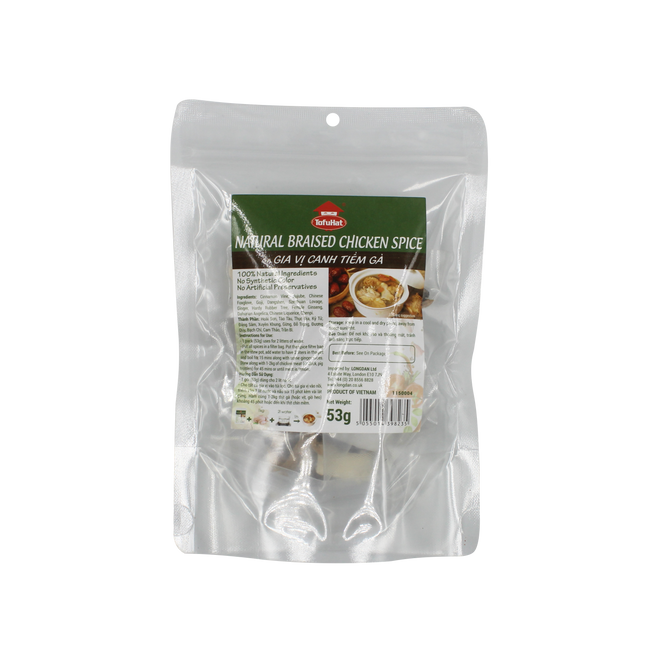 Tofuhat Natural Braised Chicken Spice 53g - Longdan Official