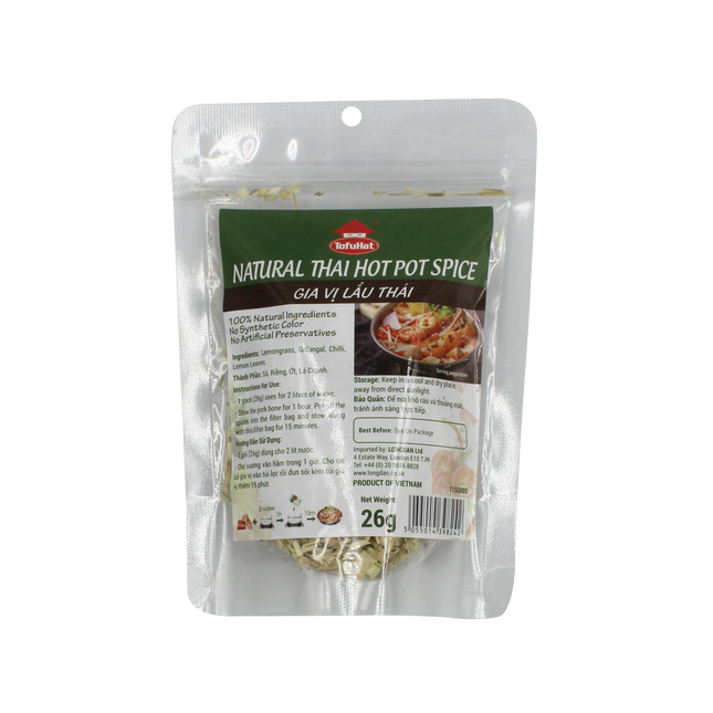 Tofuhat Natural Thai Hotpot Spice 26g - Longdan Official