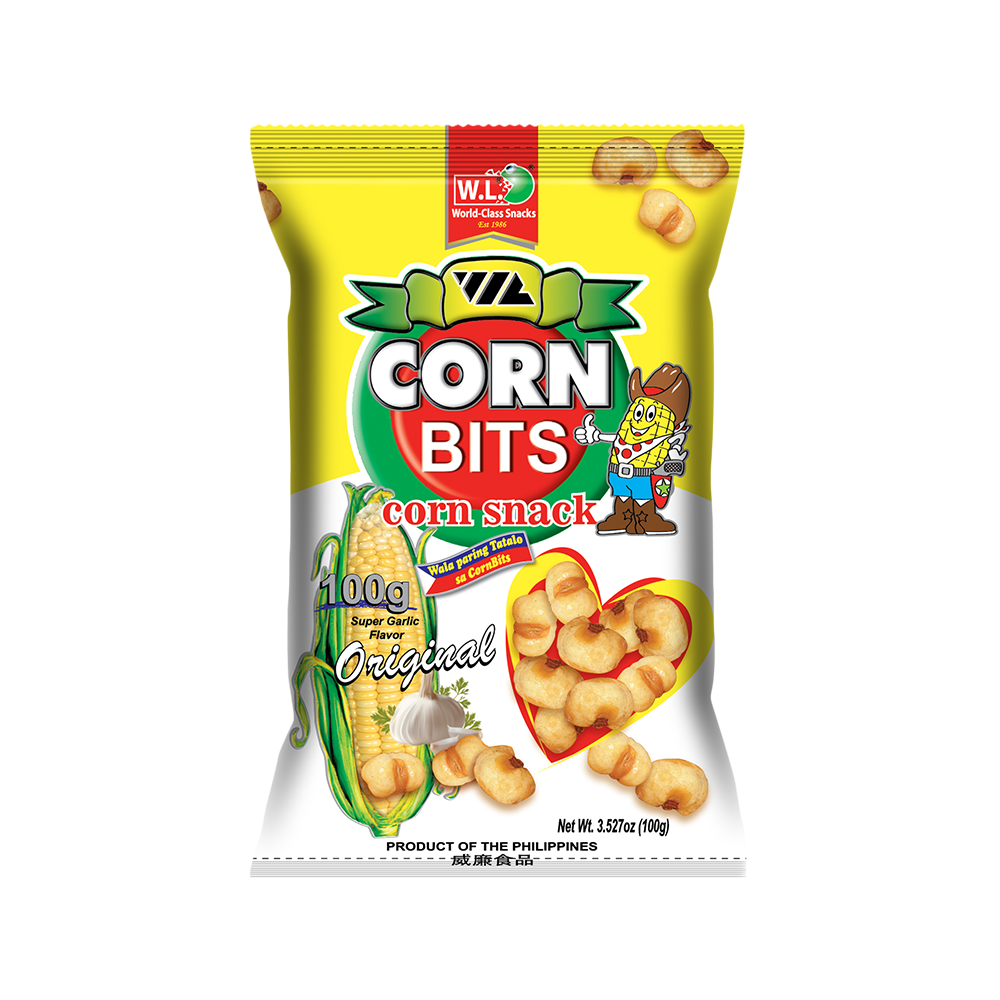 WL Corn Bits Snack Super Garlic Flavor Original 100G - Longdan Official Online Store