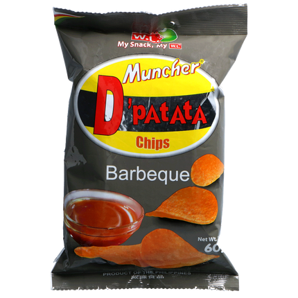 WL Muncher D'Patata Chips BBQ 60G - Longdan Official Online Store
